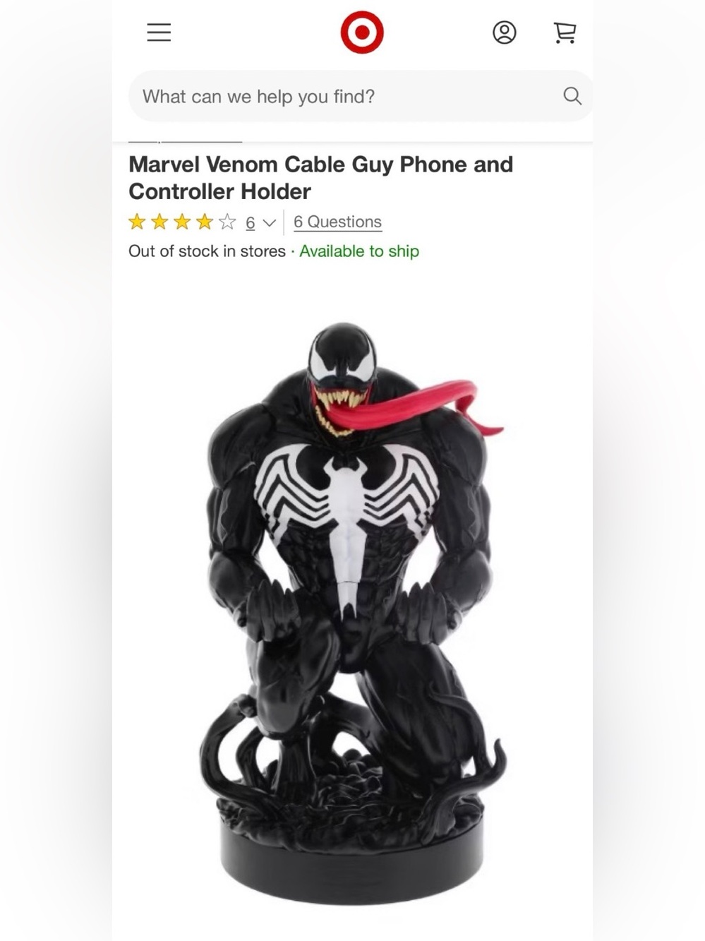 Marvel Venom Cable Guy Phone & Controller Holder